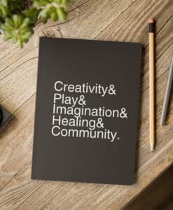 Black notebook