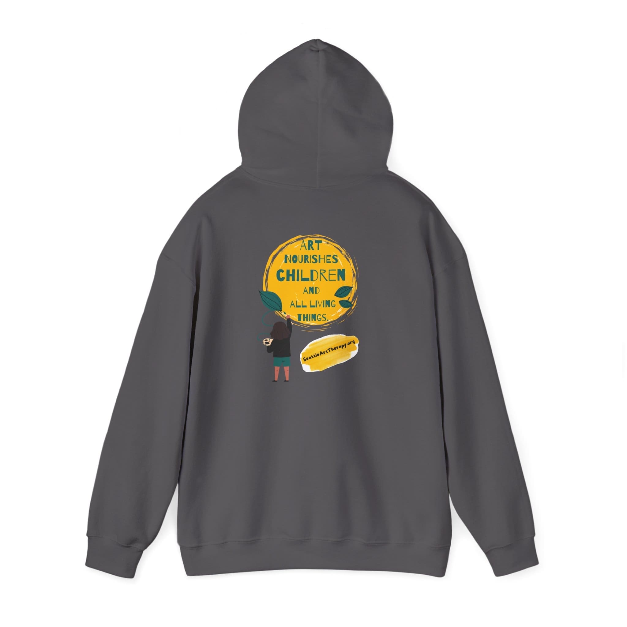 “Art Nourishes Children” Hooded Sweatshirt - Image 3