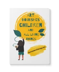 Alternative view of “Art Nourishes Children” Softcover Journal